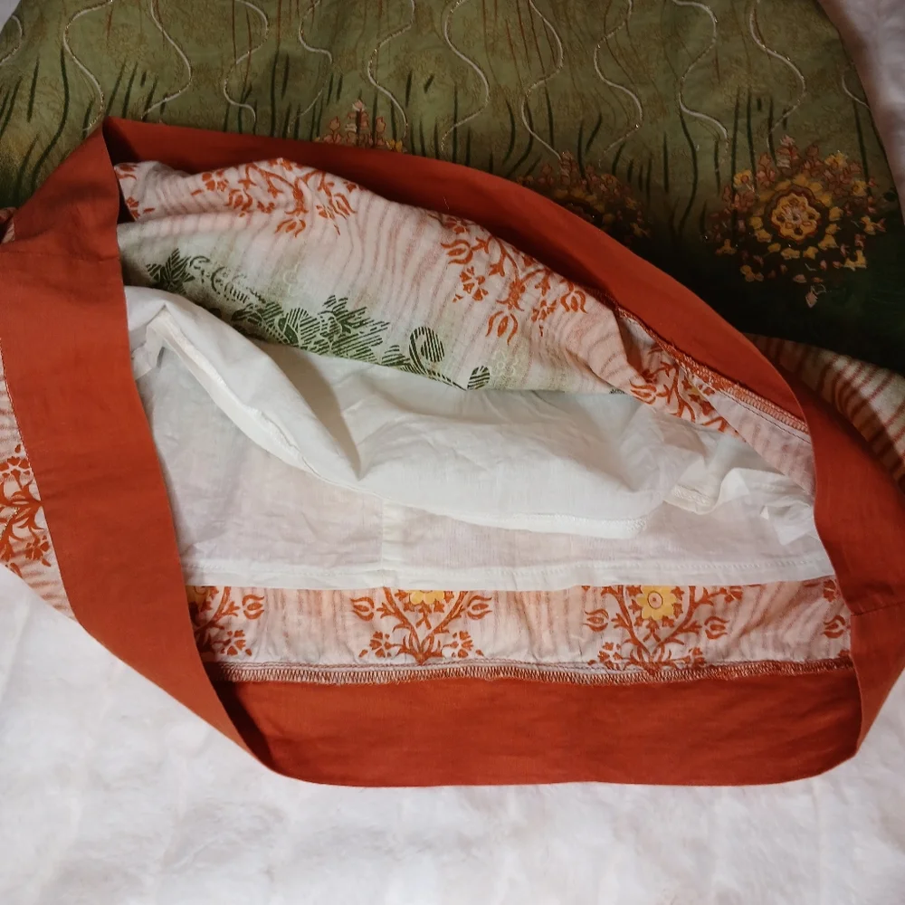 Aryeh Multicolor Boho Print Dress | Square Neck, Puff Sleeve | Size S - Picture 12 of 15